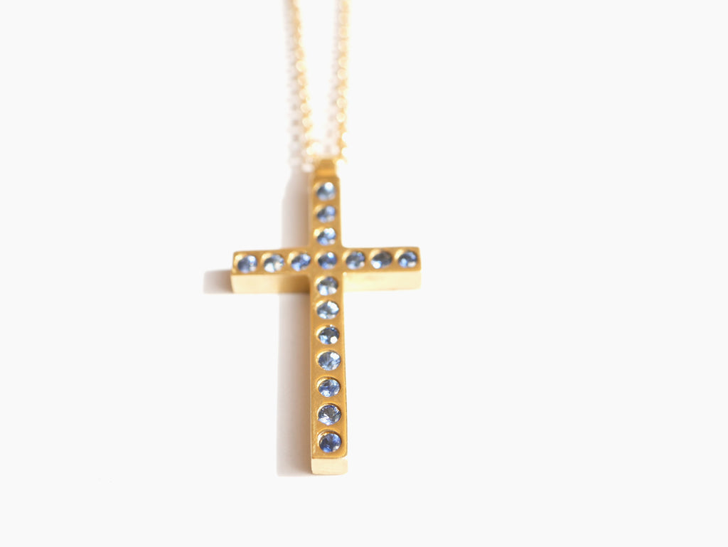 Cross with Sapphires